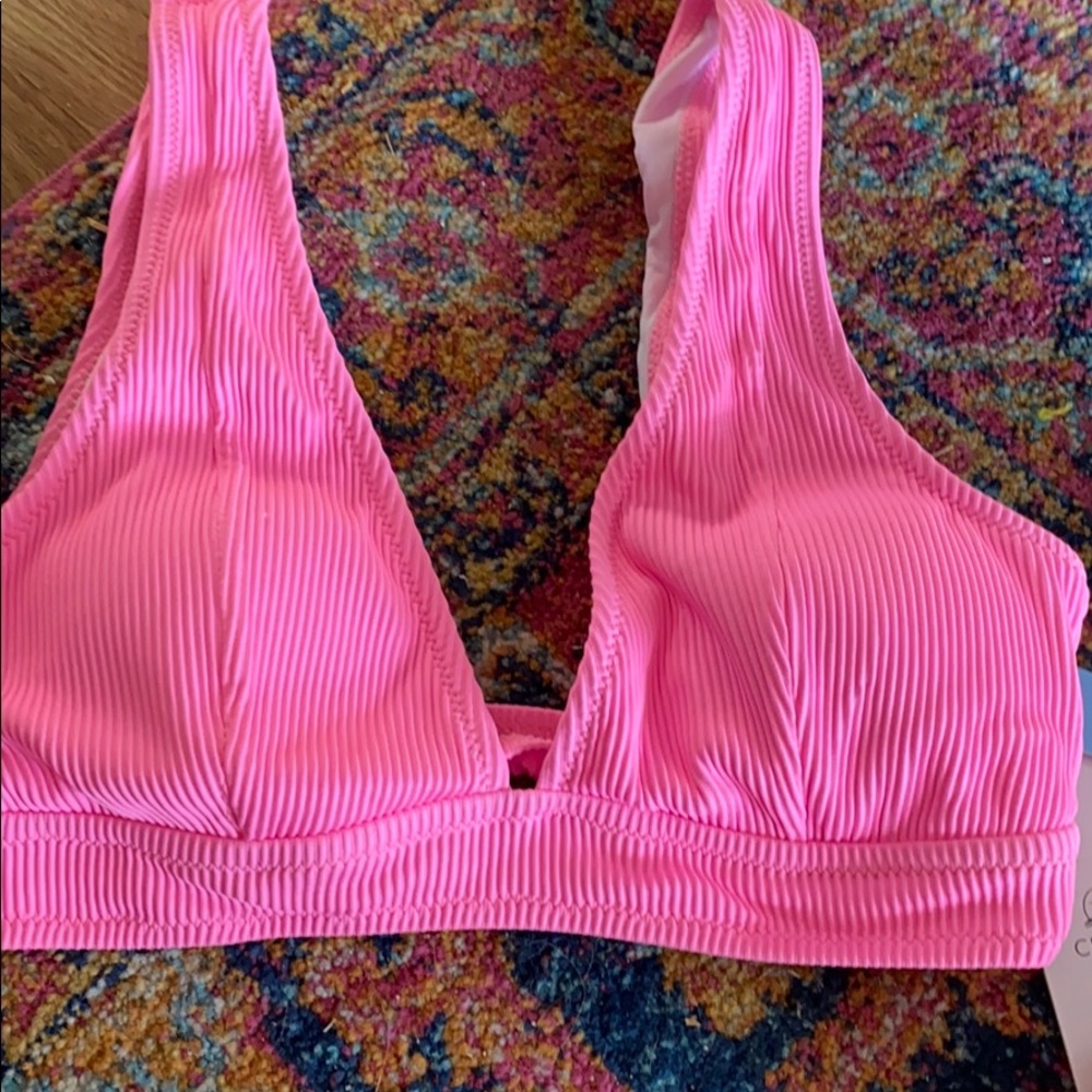 Pink bathing suit top